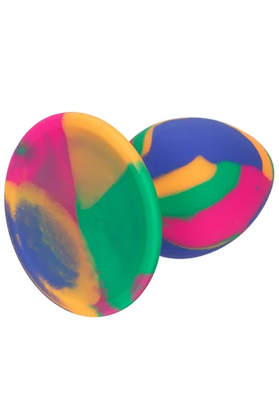 California Exotic Cheeky Tie-Dye Silicone Butt Plug - Medium — image 8 of 10