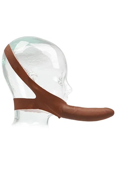 California Exotic Face 5.25" Latex Strap On — image 8 of 8