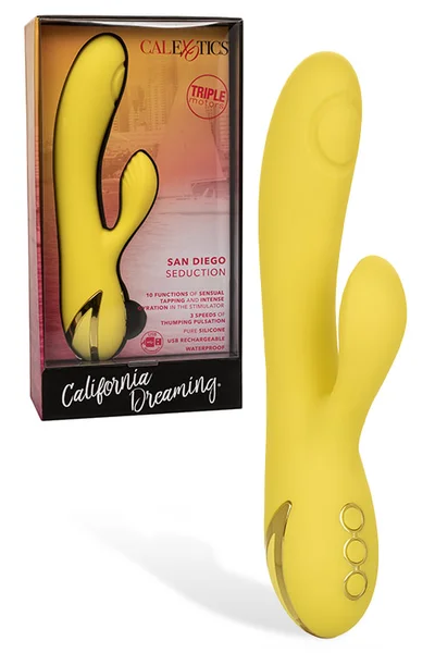 California Exotic 7" San Diego Seduction Thumping Rabbit Vibrator — image 7 of 12