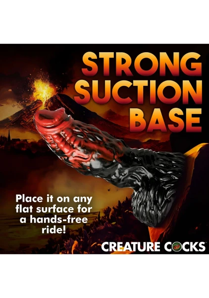 Vulcan 8.75" Silicone Suction Cup Dildo With Balls By Creature Cocks
