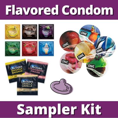 Flavored Condom Sampler 12 Pack