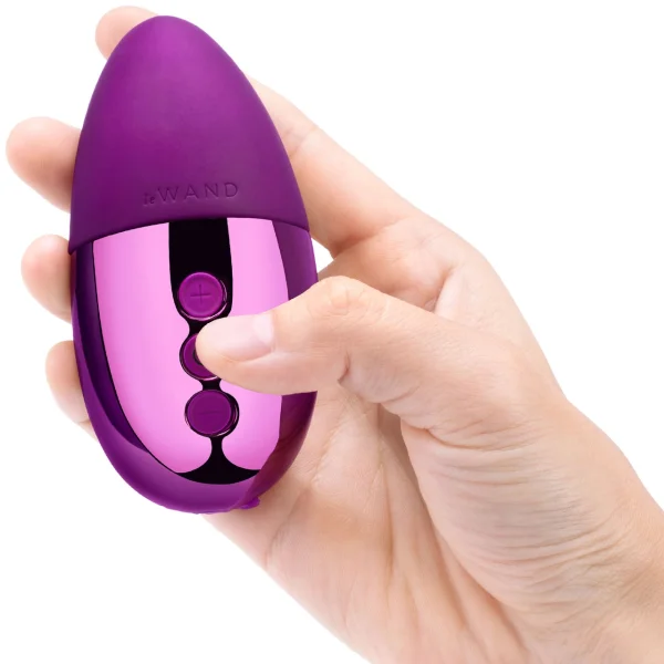 Le Wand Chrome Point Vibrator - Dark Cherry