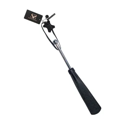 Bound X Textured Leather Paddle With Metal Handle