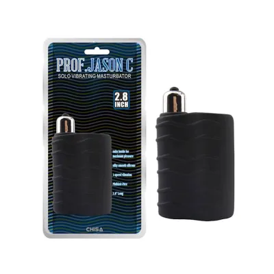 Solo Vibrating Masturbator Black