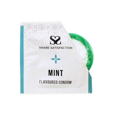 Share Satisfaction Mint Flavoured Condoms 12 Pack Mint