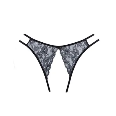Adore Love Sick Open Panty Black O s