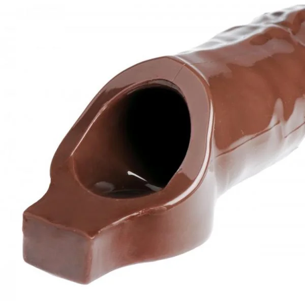 Really Ample Penis Enhancer Sheath- - Brown