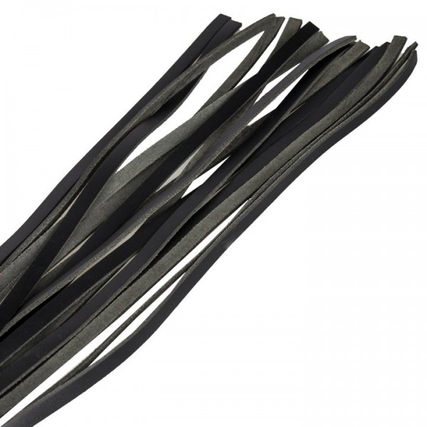 Bondara Luxe Misfit Leather Studded Flogger - 28 Inch