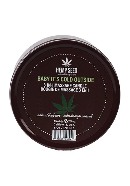 3-in-1 Holiday Massage Candle 6oz in Baby It's Cold Outside