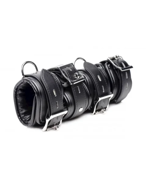 Strict Slave Bondage Shackle Set Black