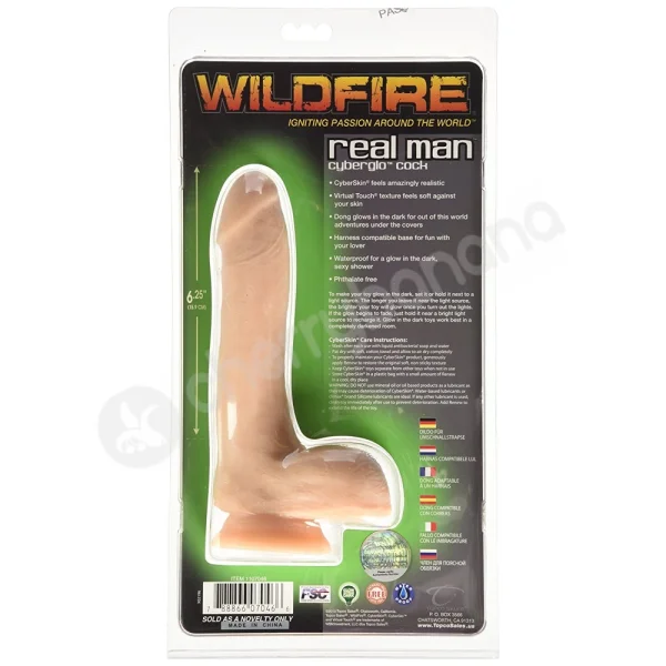 Wildfire Real Man Cyberglo Cock Flesh Dildo