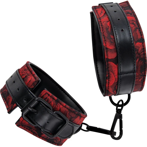 Secret Kisses Rosegasm Faux Leather Cuffs