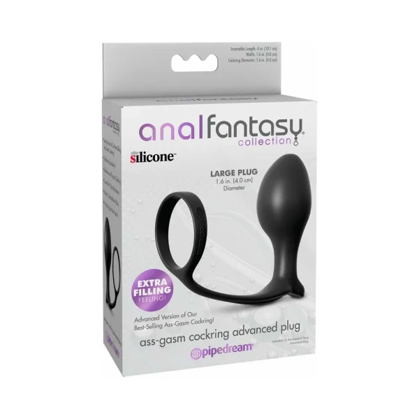 Anal Fantasy Collection Ass-Gasm Cock Ring Advanced Plug
