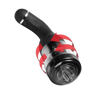 Auto Bater Swirling Masturbator Black