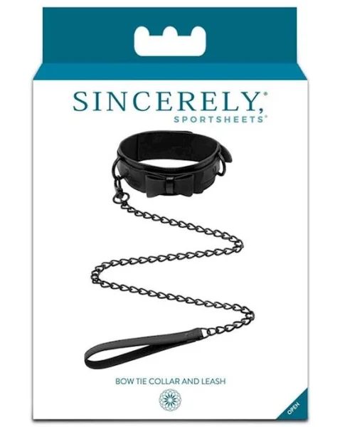Sincerely Bow Tie Collar & Leash