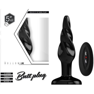 Bottom Line 5 Vibrating Butt Plug Model 5 Rubber