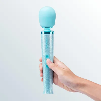 Le Wand 39 All that Glimmers 39 Small Wand Vibrator Blue