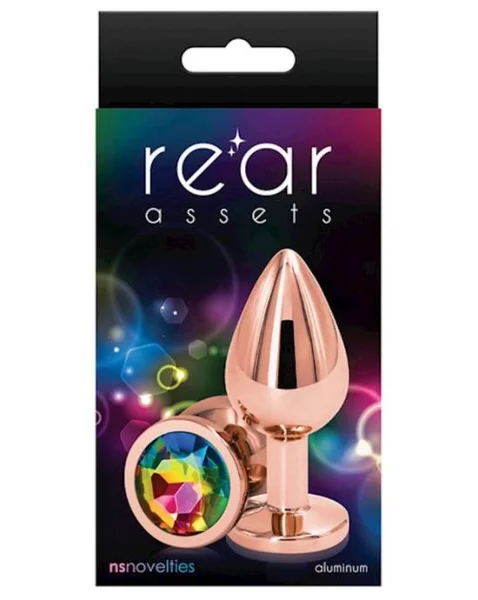 Rear Assets Plug - 3.1 Inch - Rainbow -  Medium