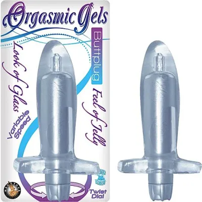 Orgasmix Gels Buttplug Waterproof Silver 4 5 Inch