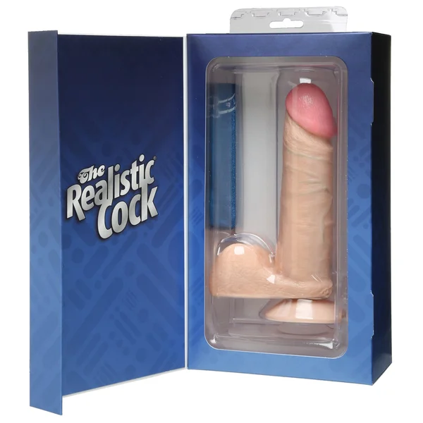 The Realistic Cock 6 Inch Dildo Flesh Pink — image 5 of 5