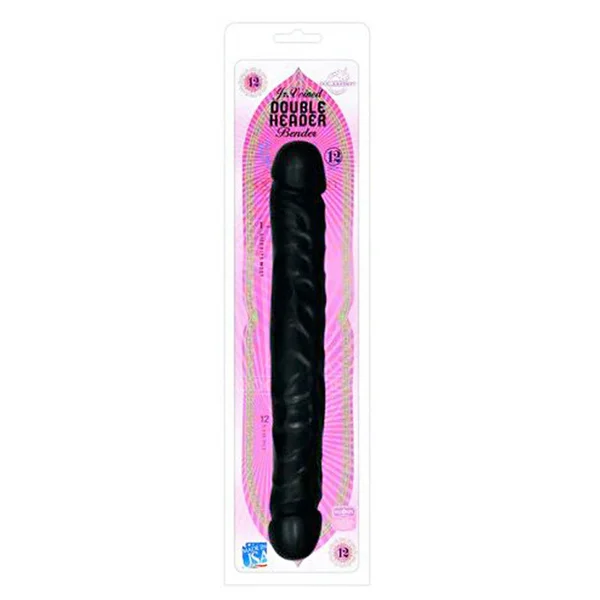 Jr Veined Double Header 12 Inch Bender Dong Black — image 17 of 17