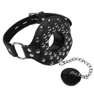 Ouch Open Mouth Gag with Plug Stopper