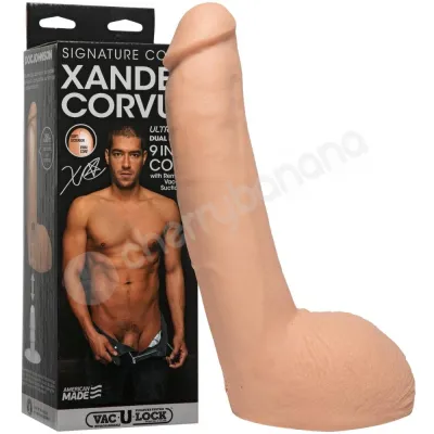 Signature Cocks Xander Corvus 9 Ultraskyn Penis Dildo With Vac U Lock Suction Cup