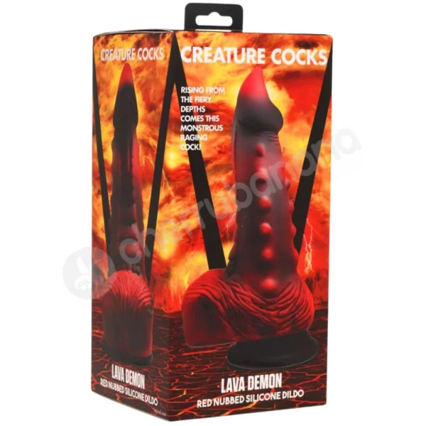 Creature Cocks Lava Demon Thick Nubbed Silicone Dildo