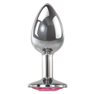 Adam Eve Pink Gem Aluminium Anal Plug Medium