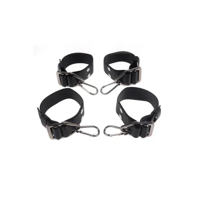 Sir Richards Command Hogtie And Collar Set Black
