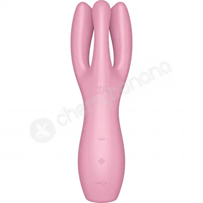 Satisfyer Threesome 3 Pink Triple Head Vibrating Stimulator