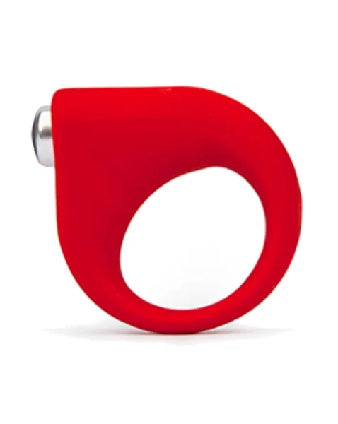 Tlc Hard-on Vibrating Silicone Cock Ring - Red
