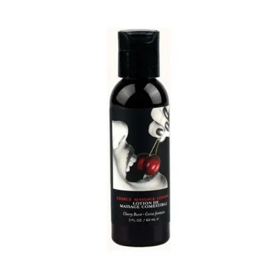 Earthly Body Edible Massage Lotion Cherry 2 Oz