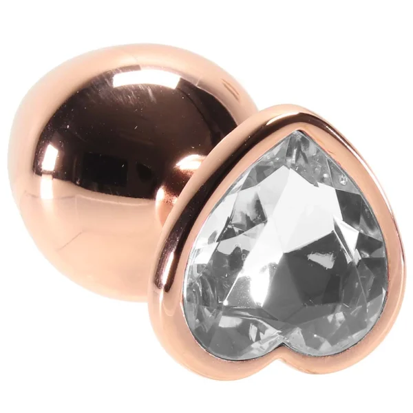 Rear Assets Rose Gold Heart Medium Clear