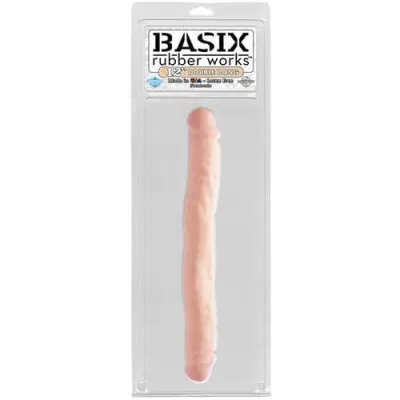 Basix Rubber Works 12 Inch Double Dong Flesh