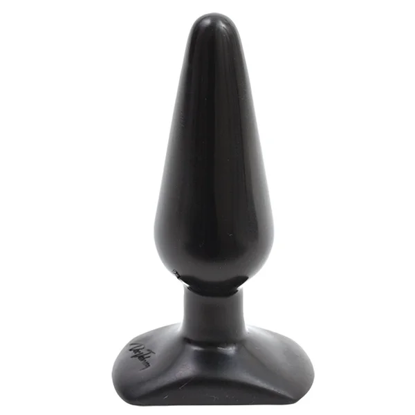 Classic Smooth Butt Plug Medium Black — image 12 of 13