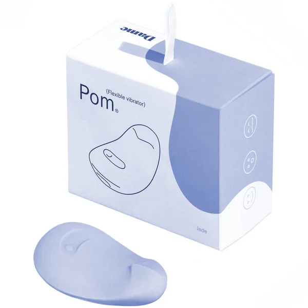 POM Silicone Rechargeable Flexible Waterproof Vibrator by Dame - Ice — image 25 of 25