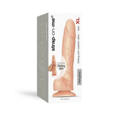 Strap on me Xl Sliding Skin Realistic Dildo Vanilla