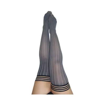 Kixies Annabelle Grey Pin Stripe Size C