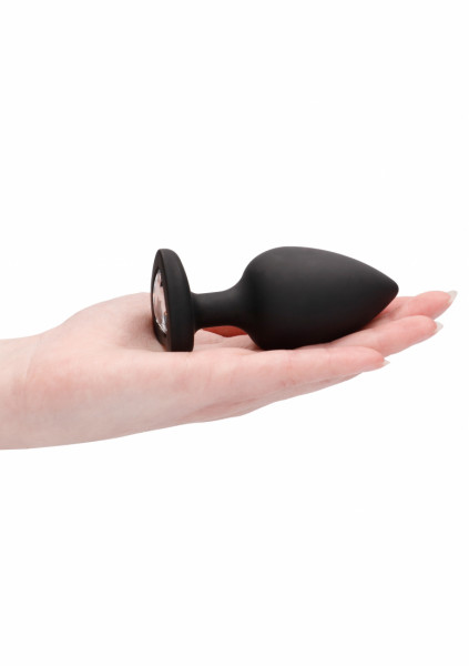 Diamond Heart Butt Plug - Extra Large - Black - How To Use A Butt Plug