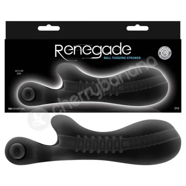 Renegade Black Ball Tugging Stroker