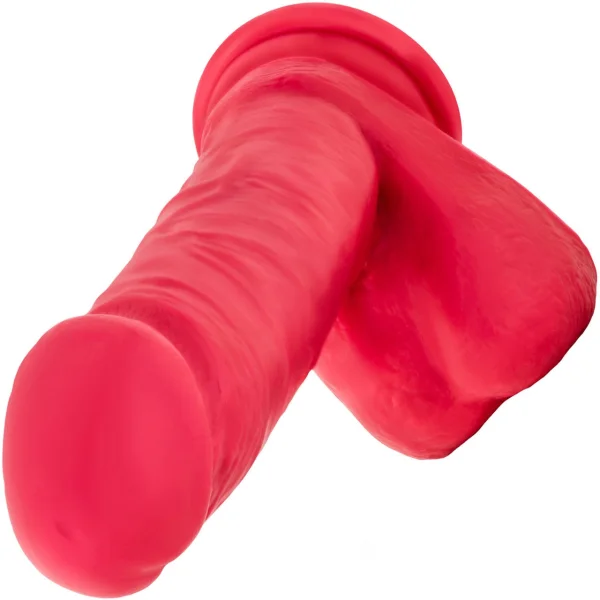 Ruse Big Poppa Silicone Suction Cup Dildo by Blush Novelties - Cerise