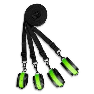 Ouch Glow In the Dark Bed Bindings Restraint Kit