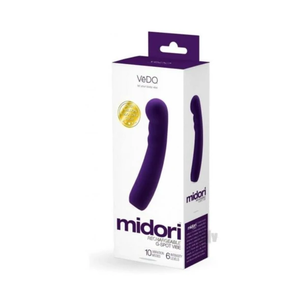 Vedo Midori Rechargeable G-spot Vibe Deep Purple