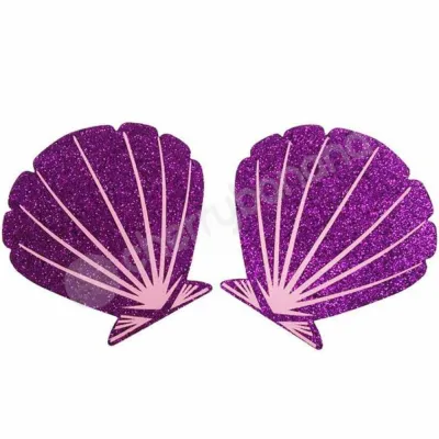 Cherry Banana Find My Pearl Shell Shaped Nipple Pasties 2 Pack