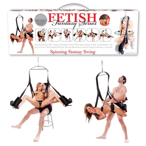 Fetish Fantasy Series Spinning Fantasy  Swing - Black