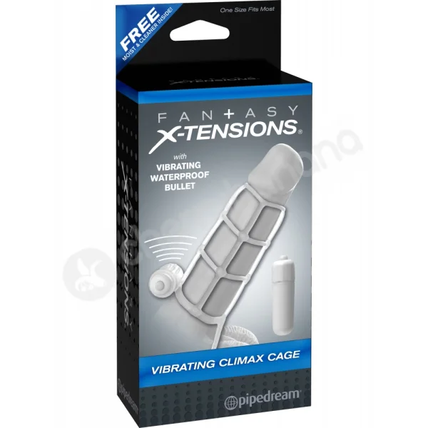 Fantasy X-tensions Vibrating Climax Cage Penis Sleeve
