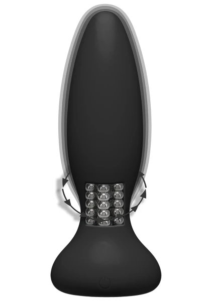 A-Play - Rimmer - Rechargeable Silicone Anal Plug with Remote - Teal