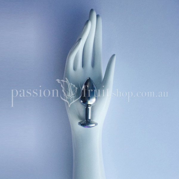 Rosebud: Stainless Steel & Crystal Plug - Medium