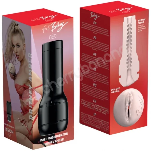 Kiiroo Feel Britney Amber Stars Collection Stroker Compatible With Keon